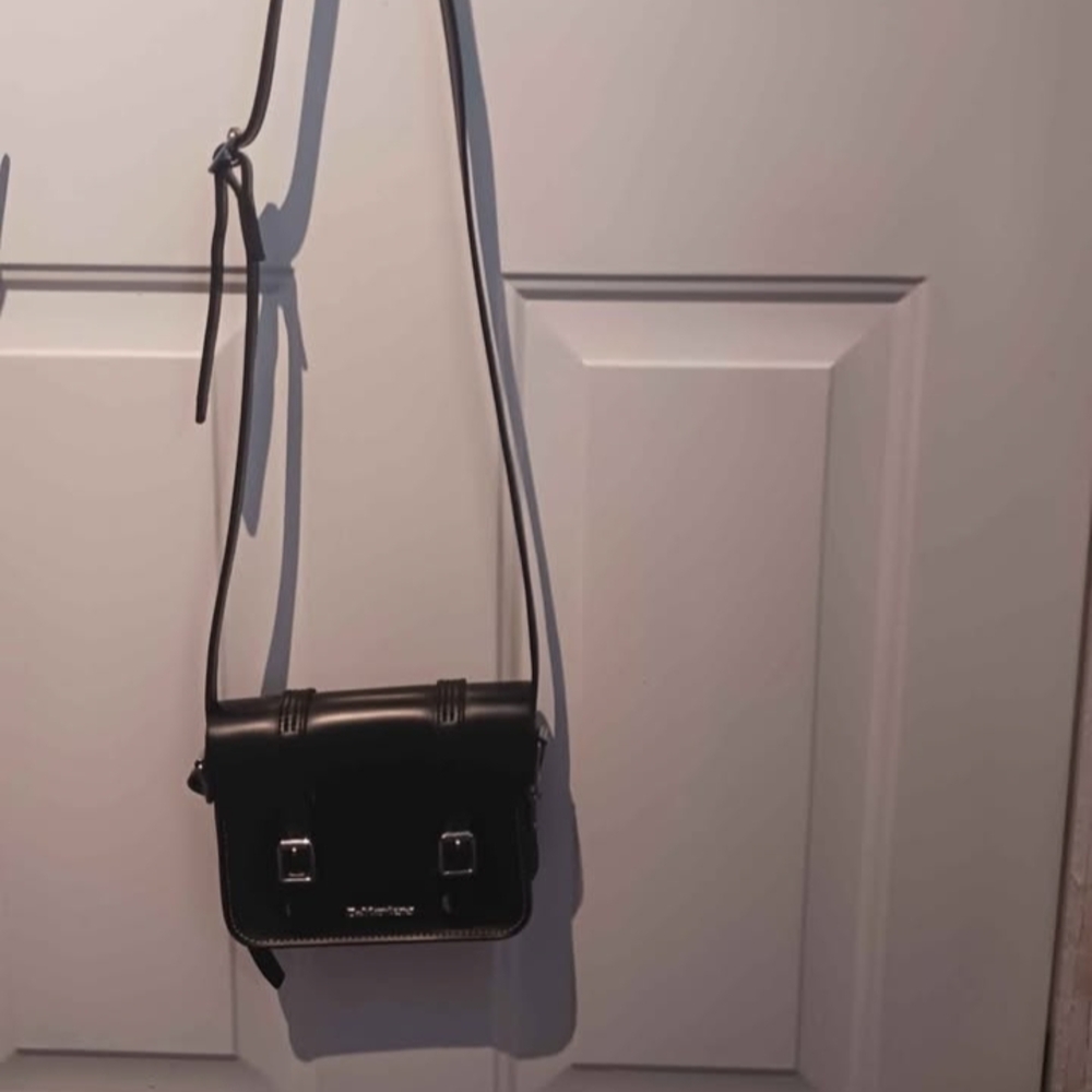 Doc Marten Black Leather Shoulder Bag